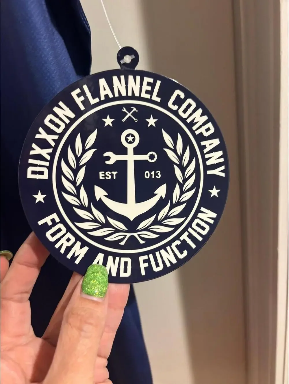 Dixxon Flannel Company Tank Top Large Blue Graphic Logo Athletic Streetwear NWT - Picture 4 of 5